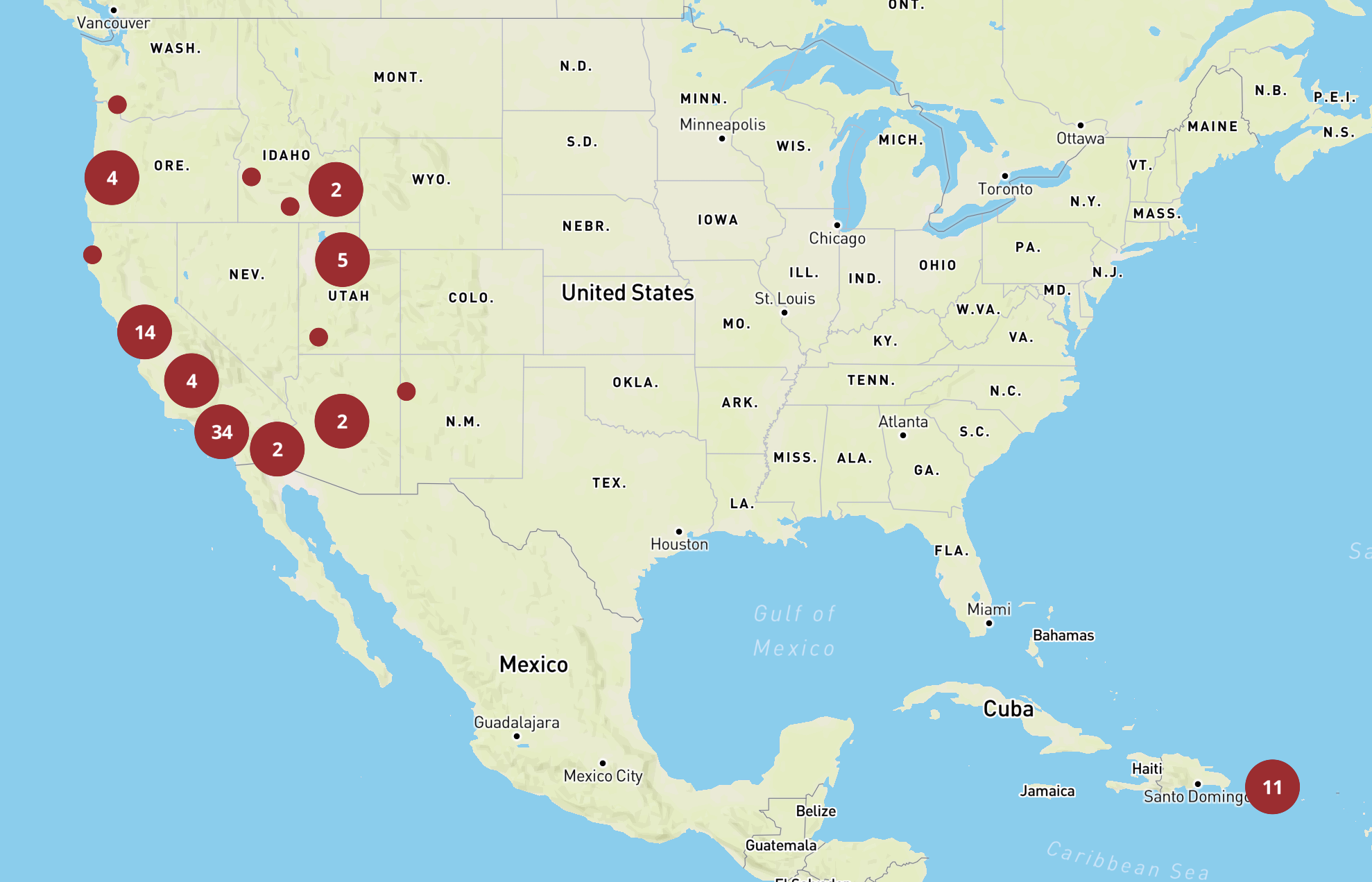 Sizzler map.