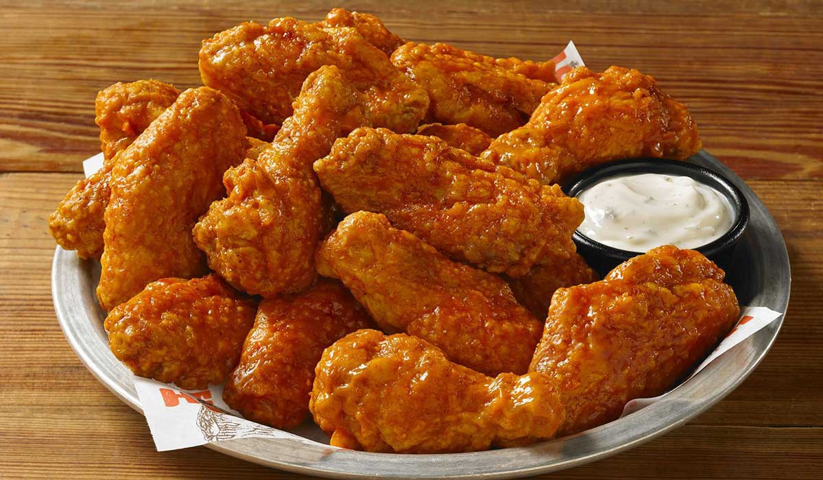 Plate Of Buffalo Chicken Wings From Hooters