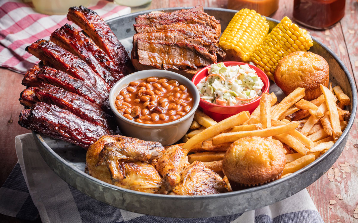 Famous Dave’s Barbecue Platter