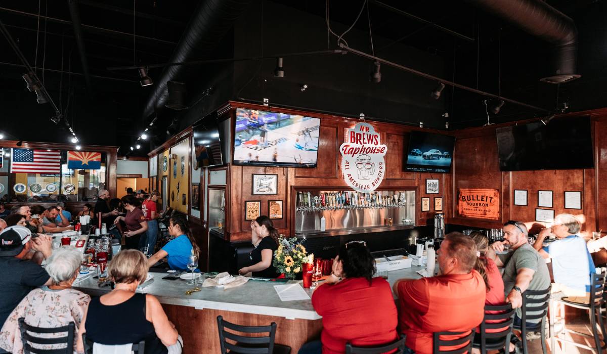 Mr Brews Taphouse Guests Inside Restaurant