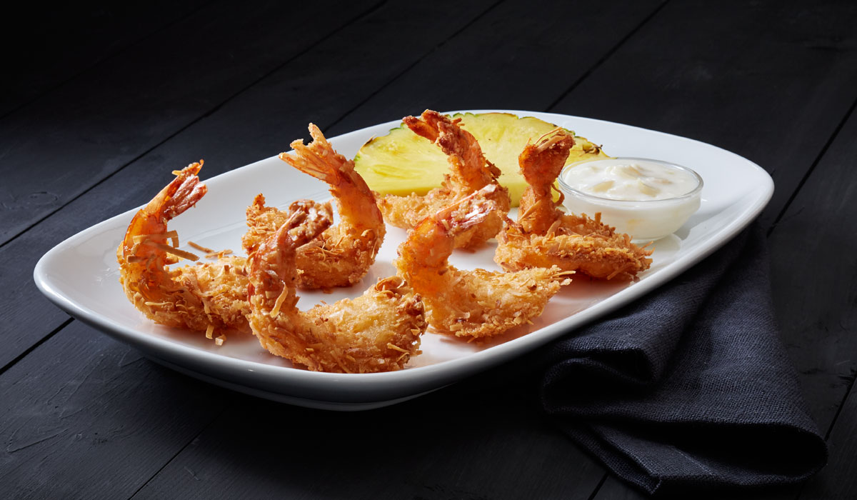 A Plate Of Fried Shrimp At Red Lobster