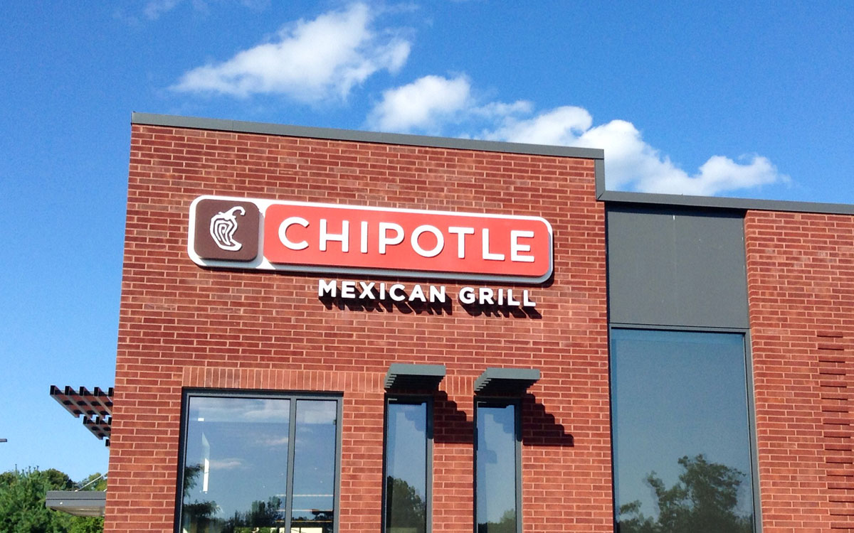 Chipotle's Iconic Store Front Is Shown