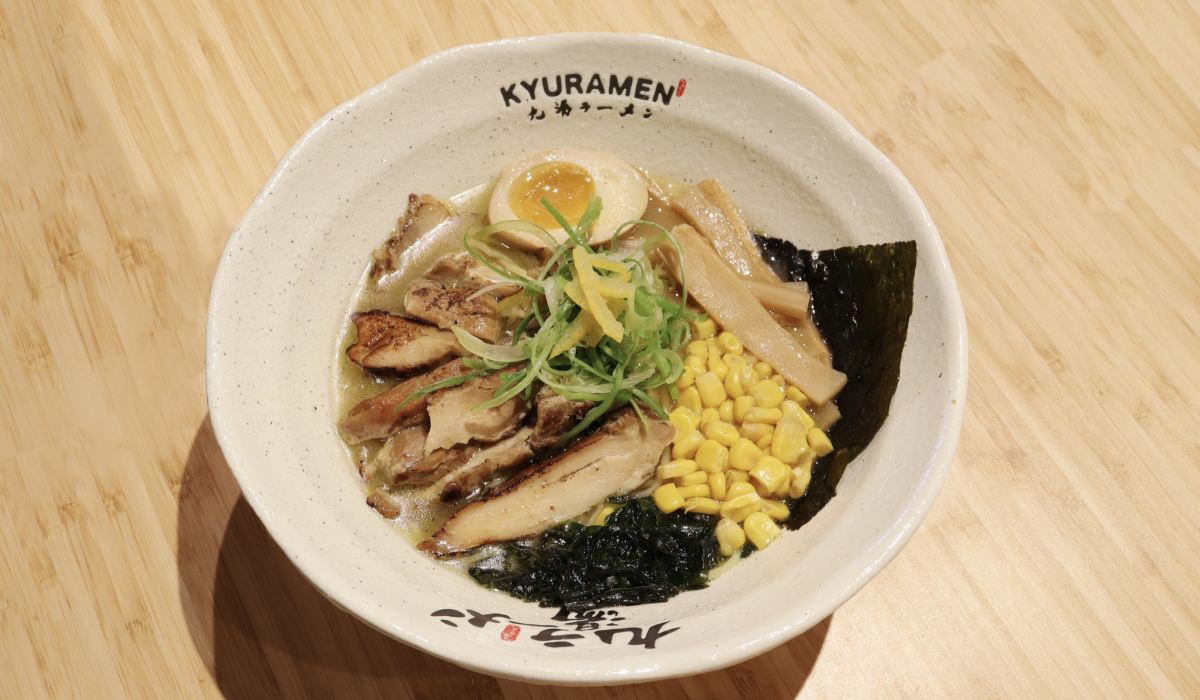 Bowl of ramen from Kyuramen.
