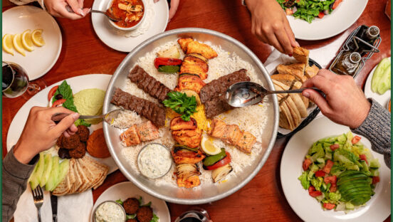 Food from Panini Kabob Grill