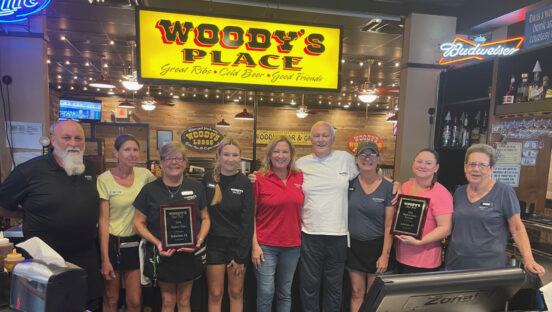 Leaders from the Woody's Bar-B-Q Sebastian, Florida, location.