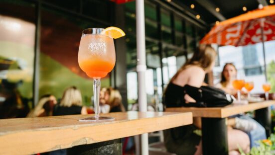 he Summer Spritz menu will be available at all 14 locations and features three playful cocktails.