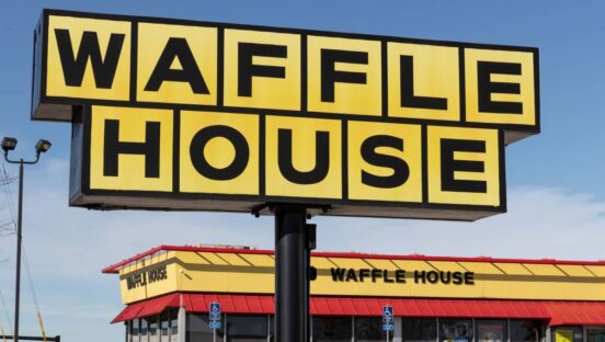 Waffle House signage.