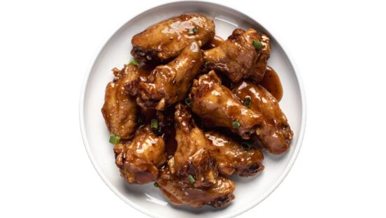 Wings and Rings food plate.