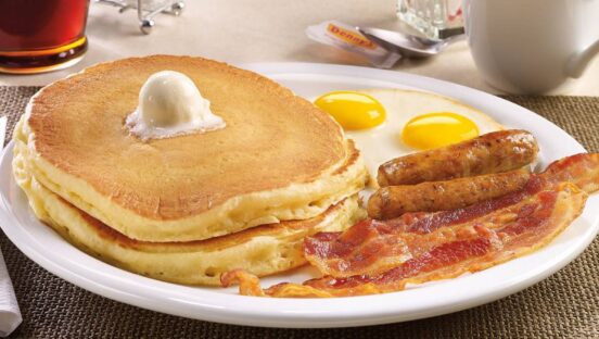 Denny's Grand Slam meal.