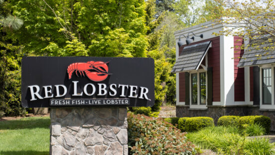 Red Lobster signage.