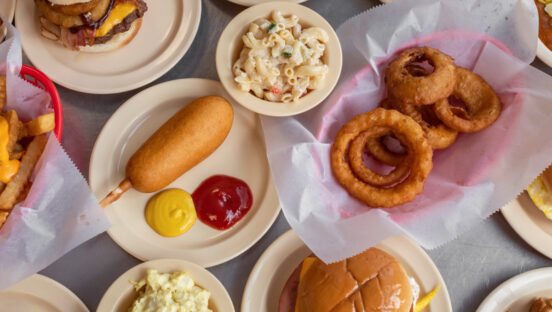Food from the Texas Inn.
