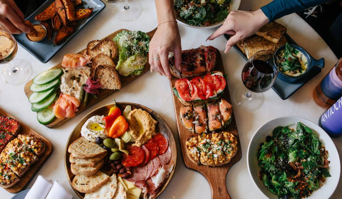 Menu items from Postino WineCafe.