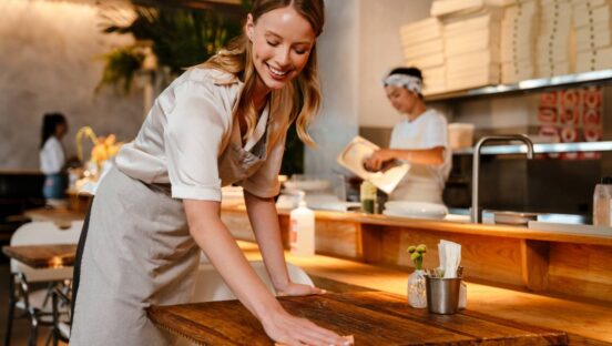 A clean environment tends to signal safety and professionalism.