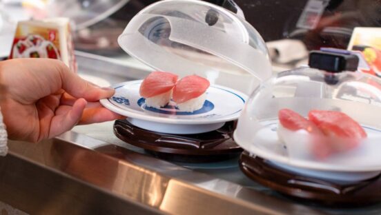 Kura Sushi food.