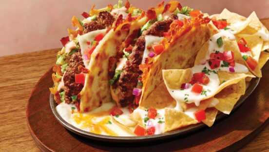 The new O-M-Cheese-adilla Burger from Applebee's.