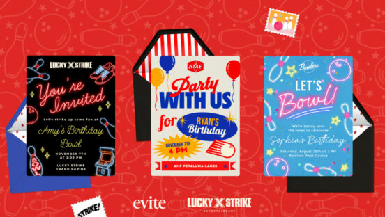 Lucky Strike Entertainment Evite.