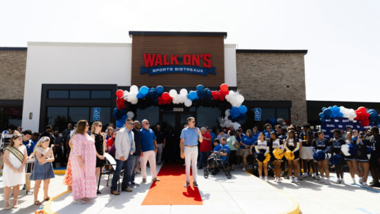 Walk-On's grand opening.