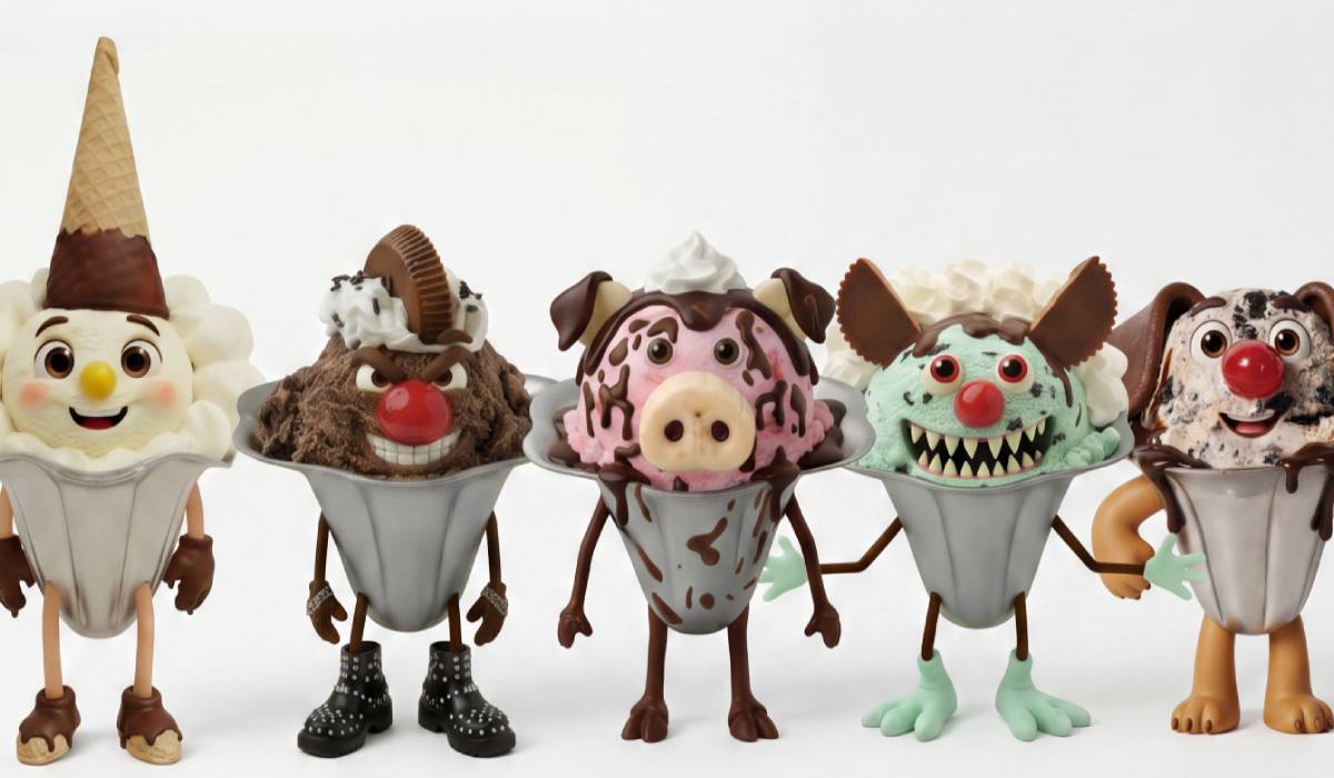 Every kids' meal now comes with a sealed Conehead Crew trading card pack.