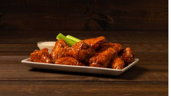 Wings from Glory Days Grill.