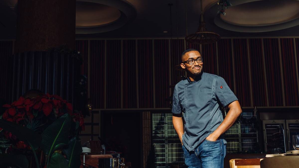 Growing up, a moment that sparked joy for Jones—and even became the inspiration for pursuing a culinary career—came while watching the original Japanese Iron Chef.