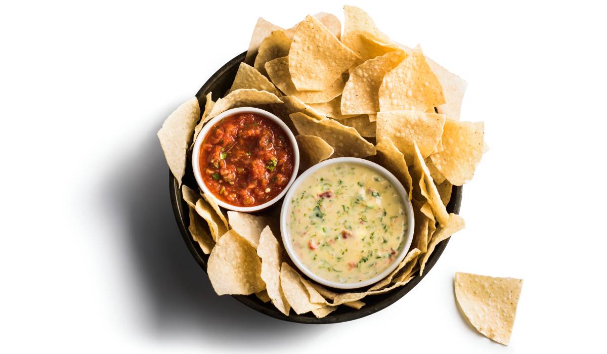 Chips and Queso from Cotton Patch Cafe.