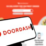 DoorDash on phone.