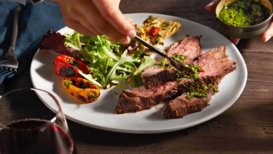 Protein plate from Fogo de Chão.